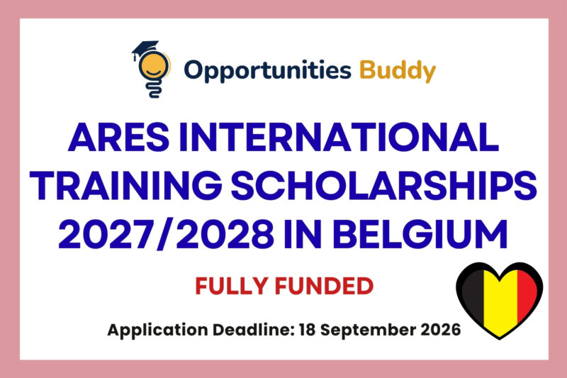 ARES International Training Scholarships 2027/2028 in Belgium