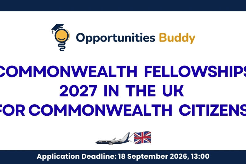 Commonwealth Fellowships 2027 in the UK for Commonwealth Citizens