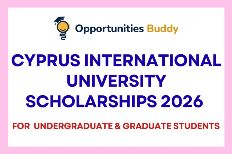 Cyprus International University Scholarships 2026 for International, Undergraduate and Graduate Students
