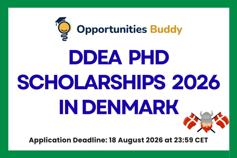 DDEA PhD Scholarships 2026 in Denmark