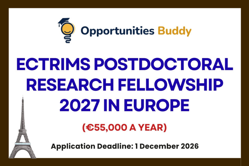 ECTRIMS Postdoctoral Research Fellowship 2027 in Europe