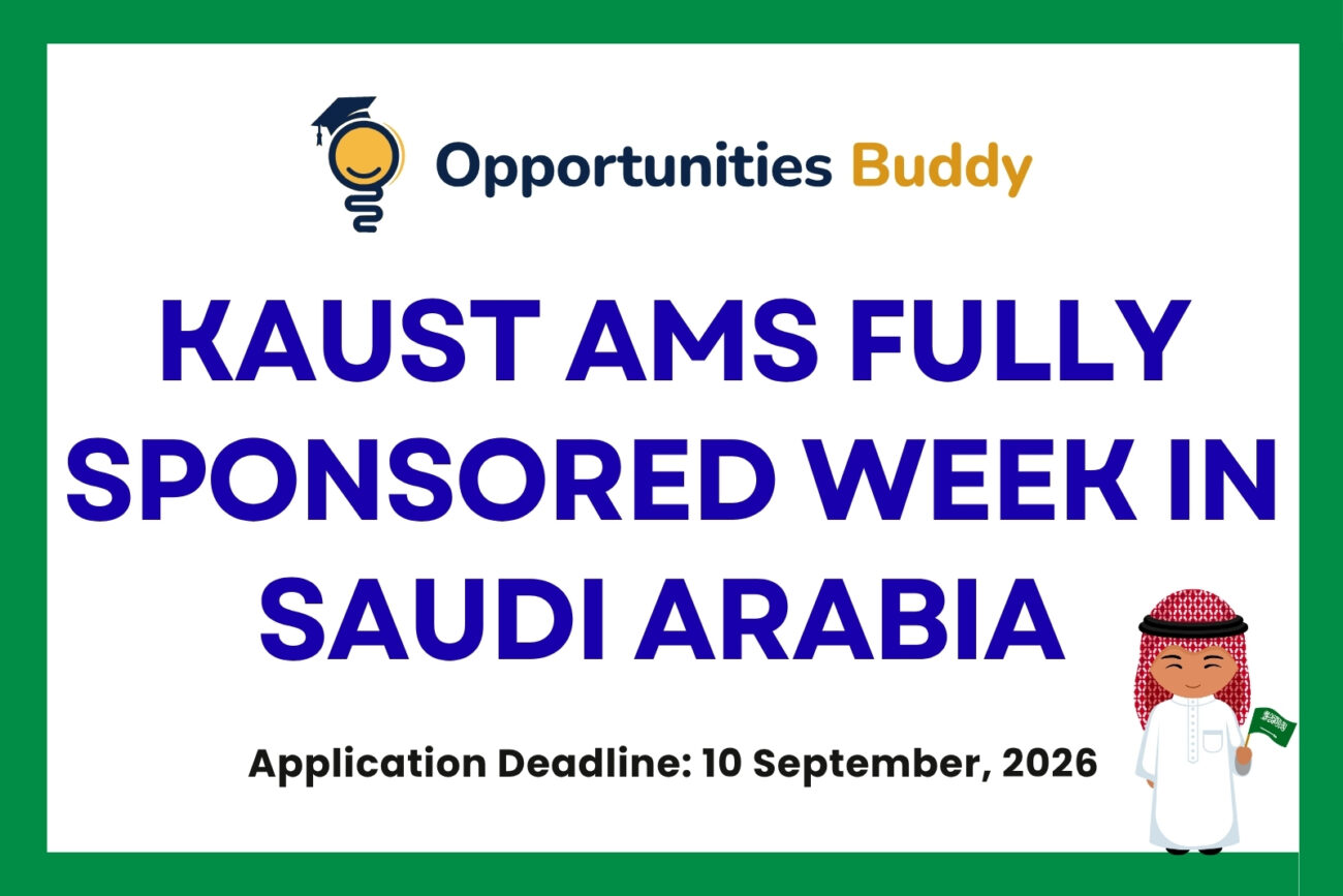 KAUST AMS Fully Sponsored Week in Saudi Arabia 2026