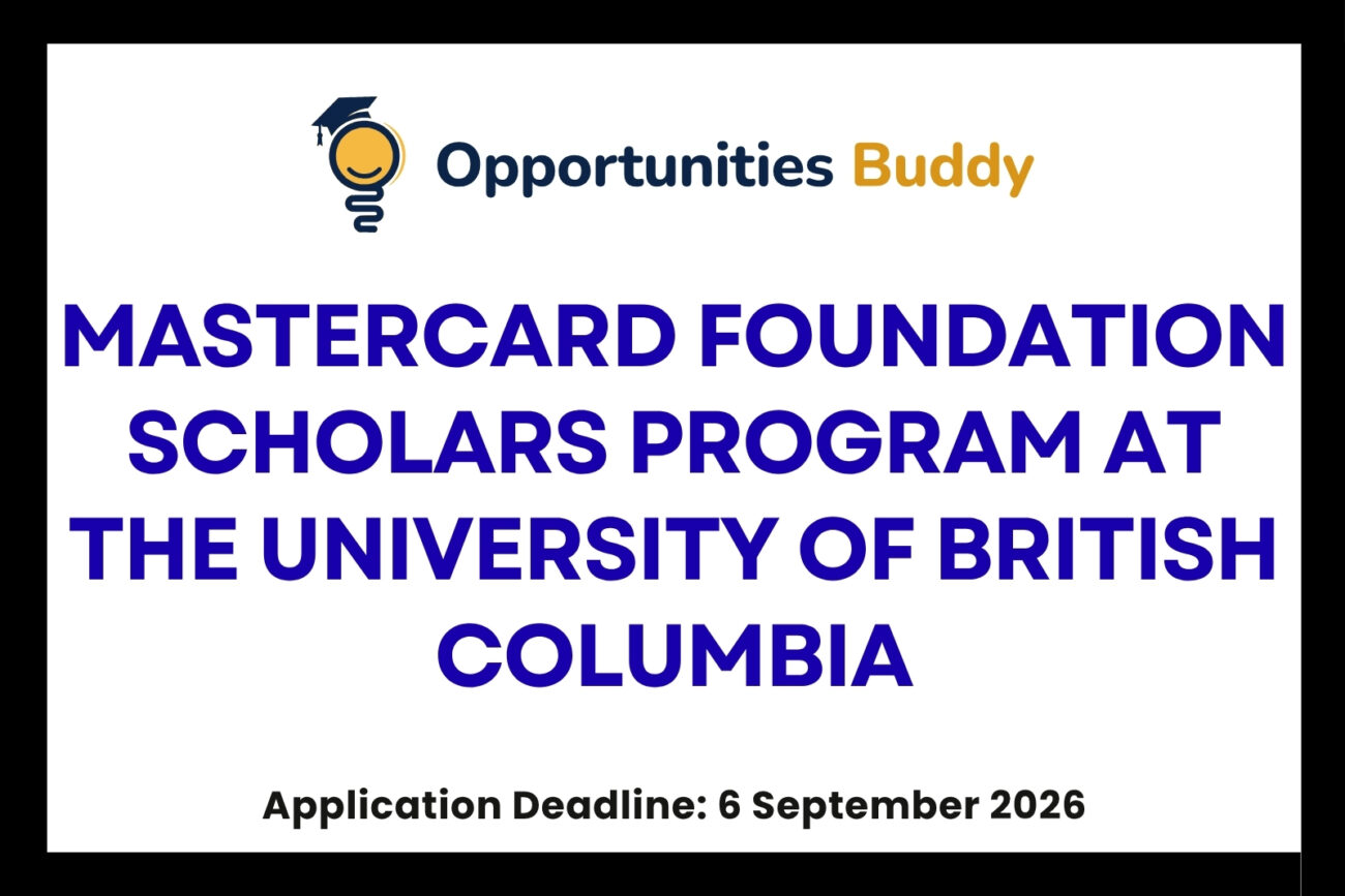 Mastercard Foundation Scholars Program at the University of British Columbia