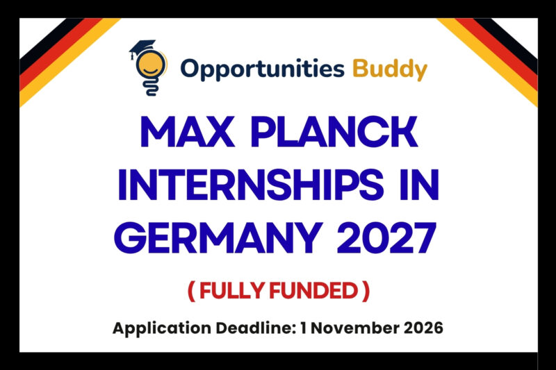 Max Planck Internships in Germany 2027 (Fully Funded)