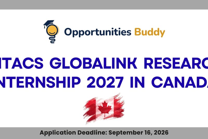 Mitacs Globalink Research Internship 2027 in Canada