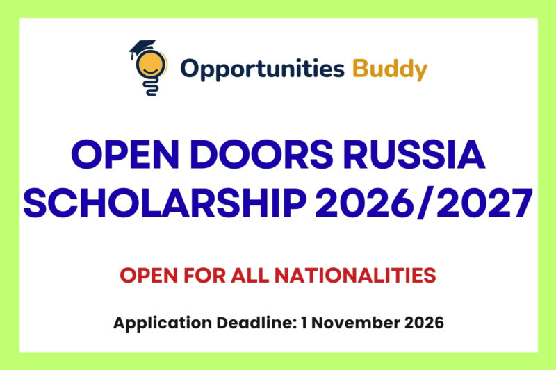 Open Doors Russia Scholarship 2026/2027