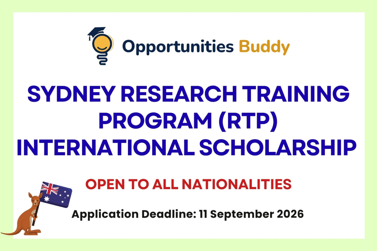 Sydney Research Training Program (RTP) International Scholarship 2027