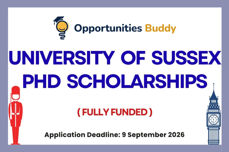 University of Sussex PhD Scholarships 2027