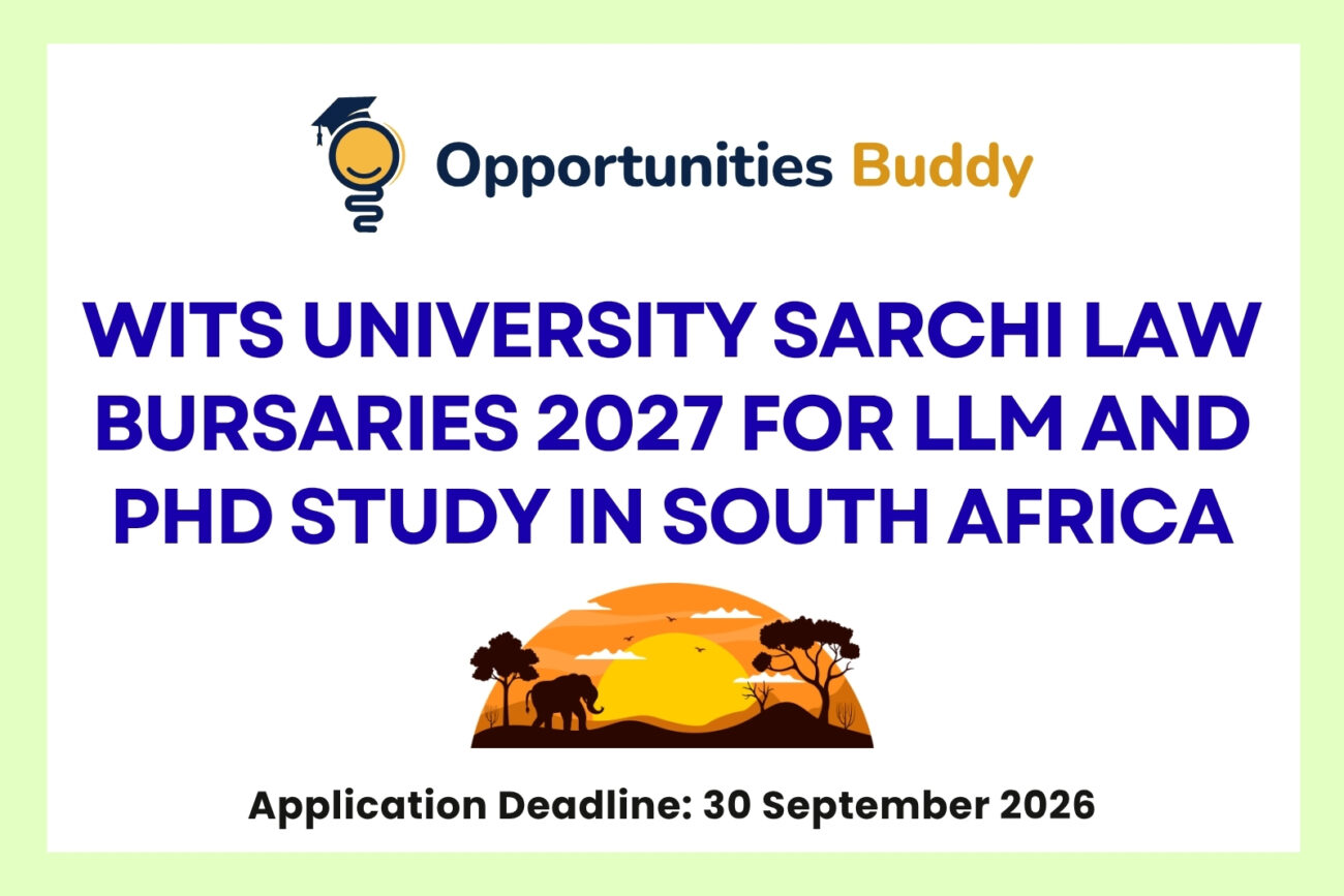 Wits University SARChI Law Bursaries 2027 for LLM and PhD Study in South Africa