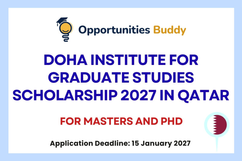 Doha Institute for Graduate Studies Scholarship 2027 in Qatar for Masters and PhD Applicants