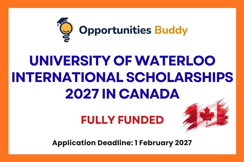 University of Waterloo International Scholarships 2027 in Canada